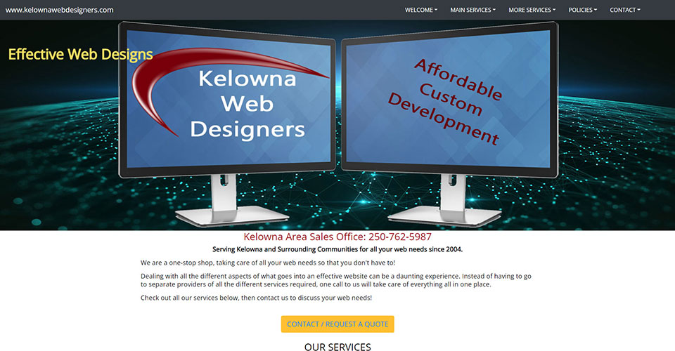 Affordable Web Design Ltd focuses on Kelowna and all of BC business web needs - check out our www.kelownawebdesigners.com website